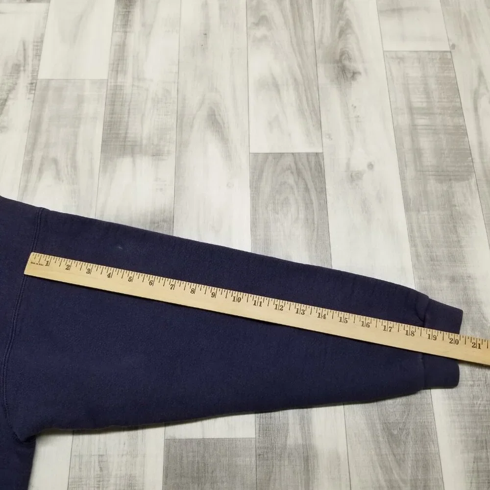 ✅VTG No Fear Navy Crewneck Sweatshirt Graphic Print Front/Back Adult Men's LARGE - Picture 7 of 11